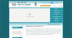 Desktop Screenshot of chennaiport.gov.in